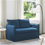 vidaXL Bank 120cm Blauw Metaal