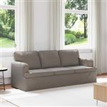 vidaXL Bank 180cm Taupe Metaal