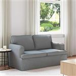 vidaXL Bank 120cm Lichtgrijs Metaal