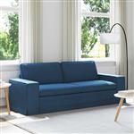 vidaXL Bank Blauw 222 x 80 x 82 cm Stof