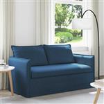 vidaXL Bank 140cm Blauw Metaal