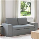 vidaXL Bank 140cm Lichtgrijs Metaal