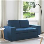 vidaXL Bank 120cm Blauw Metaal