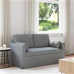 vidaXL Bank 120cm Lichtgrijs Metaal