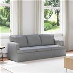 vidaXL Bank 180cm Lichtgrijs Metaal