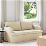 vidaXL Bank 140cm Crème Metaal