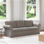 vidaXL Bank 180cm Taupe Metaal