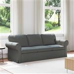 vidaXL Bank 180cm Donkergrijs Metaal