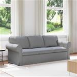 vidaXL Bank 180cm Lichtgrijs Metaal