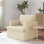 vidaXL Bank 60cm Crème Metaal