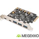 Digitus DS-30222 interfacekaart/-adapter Intern USB 3.2 Gen 2 (3.1 Gen 2), USB Type-C