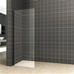 Zijwand Aqua Splash Voor Schuifbare Douchedeur 80x200 cm 8 mm Nisdeur NANO Mat Zwart