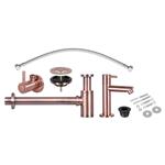 Fonteinkraan Installatie Set Differnz Mix Rood Koper