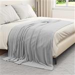 vidaXL Gooi Deken Grijs 150 x 200 cm Fleece