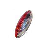 Jokon Markering SPL2010 Ovaal Opbouw Rood/Wit Grijs Frame 12/24V