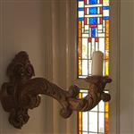 Reusachtig grote  wandkandelaren of wand-appliques ca. 1860 in verguld hout (No.249982)