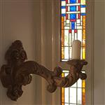 Reusachtig grote  wandkandelaren of wand-appliques ca. 1860 in verguld hout (No.249982)