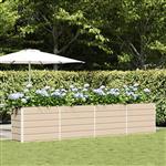vidaXL Plantenbak Ivoor 480 x 50 x 45 cm Gegalvaniseerd staal