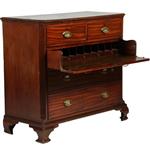 Ladenkast met verborgen bureau waarin 10 postvakjes en 5 kleine laden (No.362945)