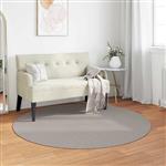vidaXL Vloerkleden Rond Crème en Taupe Ø 120 CM