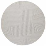 vidaXL Vloerkleden Rond Crème Ø 160 CM