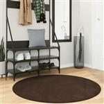 vidaXL Vloerkleden Rond HUARTE Bruin Ø 120 CM