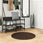 vidaXL Vloerkleden Rond HUARTE Bruin Ø 80 CM
