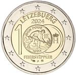 Luxemburg 2 Euro 2024 '100 Jr. 1 Frank' Gieterij Arbeider UNC