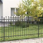 vidaXL Ringhek Zwart 200 x 150 cm Gepoedercoat staal