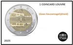 Frankrijk 2 Euro 2025 'Het Louvre' Coincard