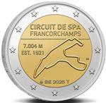 België 2 Euro 2025 'Circuit de Spa - Francorchamps' UNC