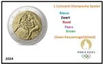 Frankrijk 2 Euro 2024 'Olympische Spelen' Coincard