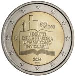 San Marino 2 Euro 2024 '50 Jaar Burgerrechten' UNC