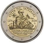 Vaticaan 2 Euro 2024 Thomas van Aquino UNC