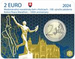 Slowakije 2 Euro 2024 'Marathon van Kosice' Coincard