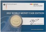 Duitsland 2 Euro 2025 Coincard 'Saarland' WMF PROOF Letter A