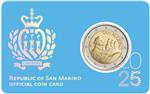 San Marino 2 Euro 2025 Coincard 'Vlag van San Marino'