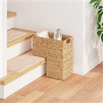 vidaXL Trapmand met opslag Naturel 38 x 20 x 40 cm Waterhyacint