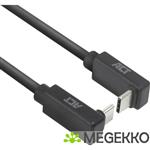 ACT USB 3.0 10Gbps 60W USB Type-C (haaks verticaal) - USB Type-C (haaks verticaal) 1m