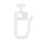 Gordijnrunner Nylon met Haak 20st.