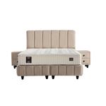 Opberg Boxspring Edessa (Maat selecteren: 140X200) Taupe