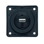 Berker Contactdoos 1x USB Lader 12V Inbouw Zwart Mat