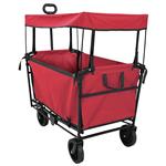 vidaXL Vouwbare Handtrolley Rood 105 x 56.5 x 116 cm Oxford Stof