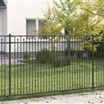 vidaXL Spike Hek Zwart 200 x 166 cm Gepoedercoat staal