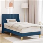 vidaXL Bedframe met hoofdeinde Blauw 100 x 200 cm Stof