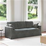 vidaXL Bank Donkergrijs 198 x 78 x 80 cm Fluweel