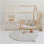 Katoenen tent voor bedhuis – ecru Hoogte bedhuis: 135cm  Breedte: 80 cm