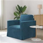 vidaXL Bank Blauw 78 x 78 x 80 cm Fluweel