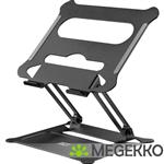 ACT Laptopstandaard. aluminium. inklapbaar. traploos in hoogte verstelbaar