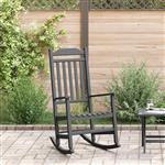 vidaXL Schommelstoel Zwart 84 x 65 x 114 cm Kunststof